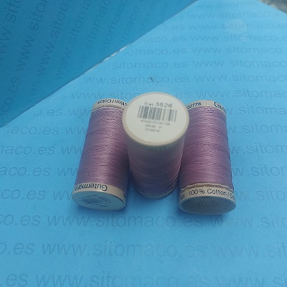 SET 3 BOBINAS GUTERMAN ACOLCHADO 200m ROSA PURPURA COD.: 3526